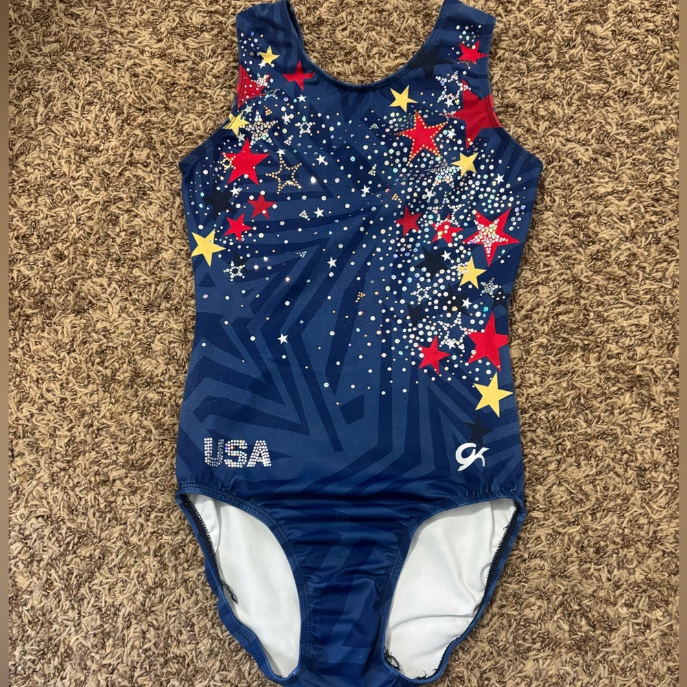GK Elite Leotard Olympics 2024 Mock